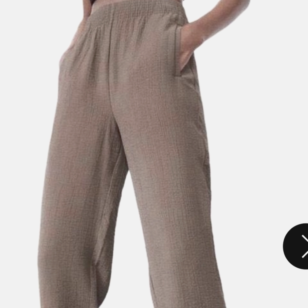 Zara textured straight leg pants